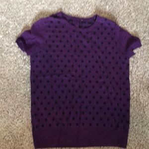 Purple short sleeved Loft sweater, medium